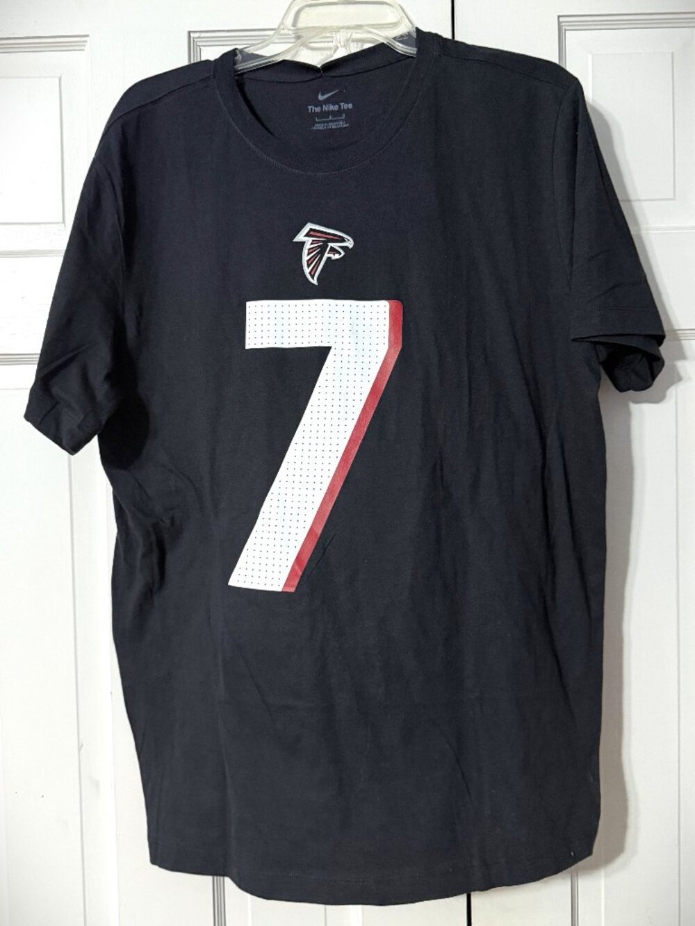 Nike Atlanta Falcons Bijan Robinson #7 Black Tee Shirt Men's Size Large NWT